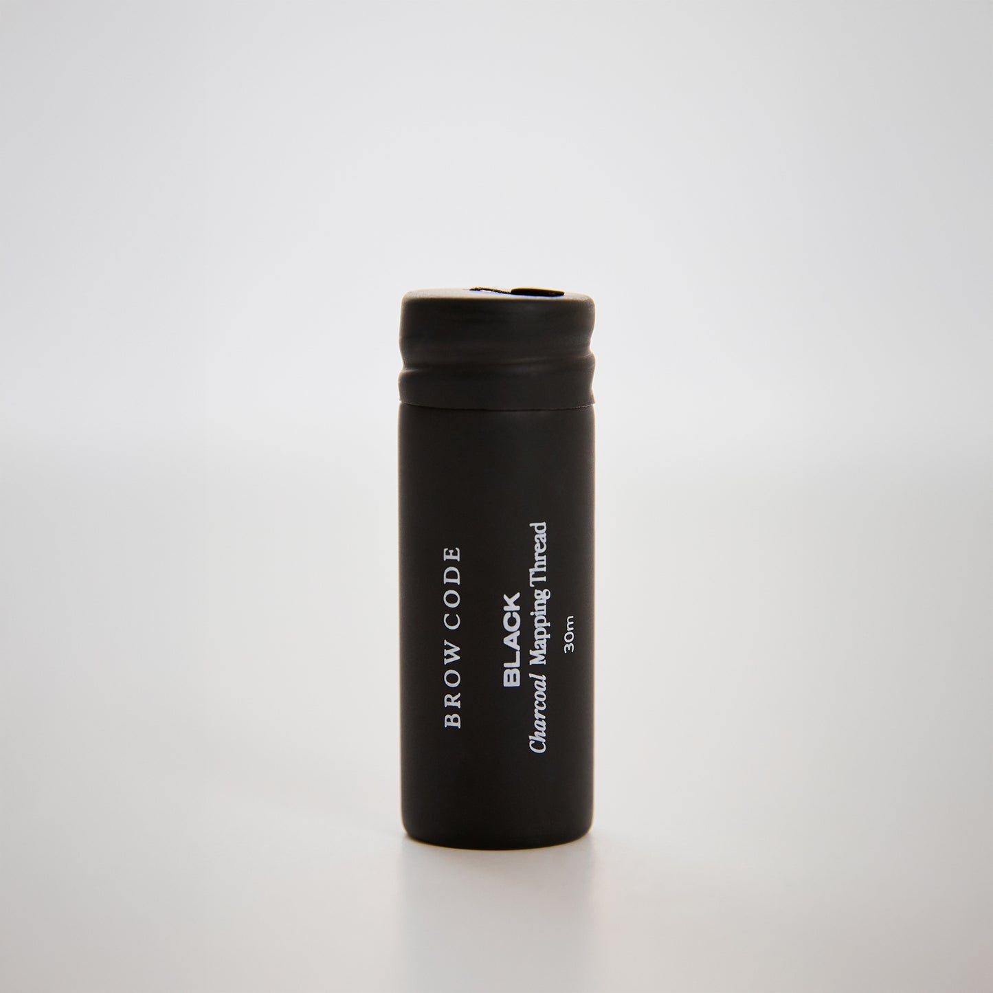 Brow Charcoal Mapping Thread - colour-black - Against a white background