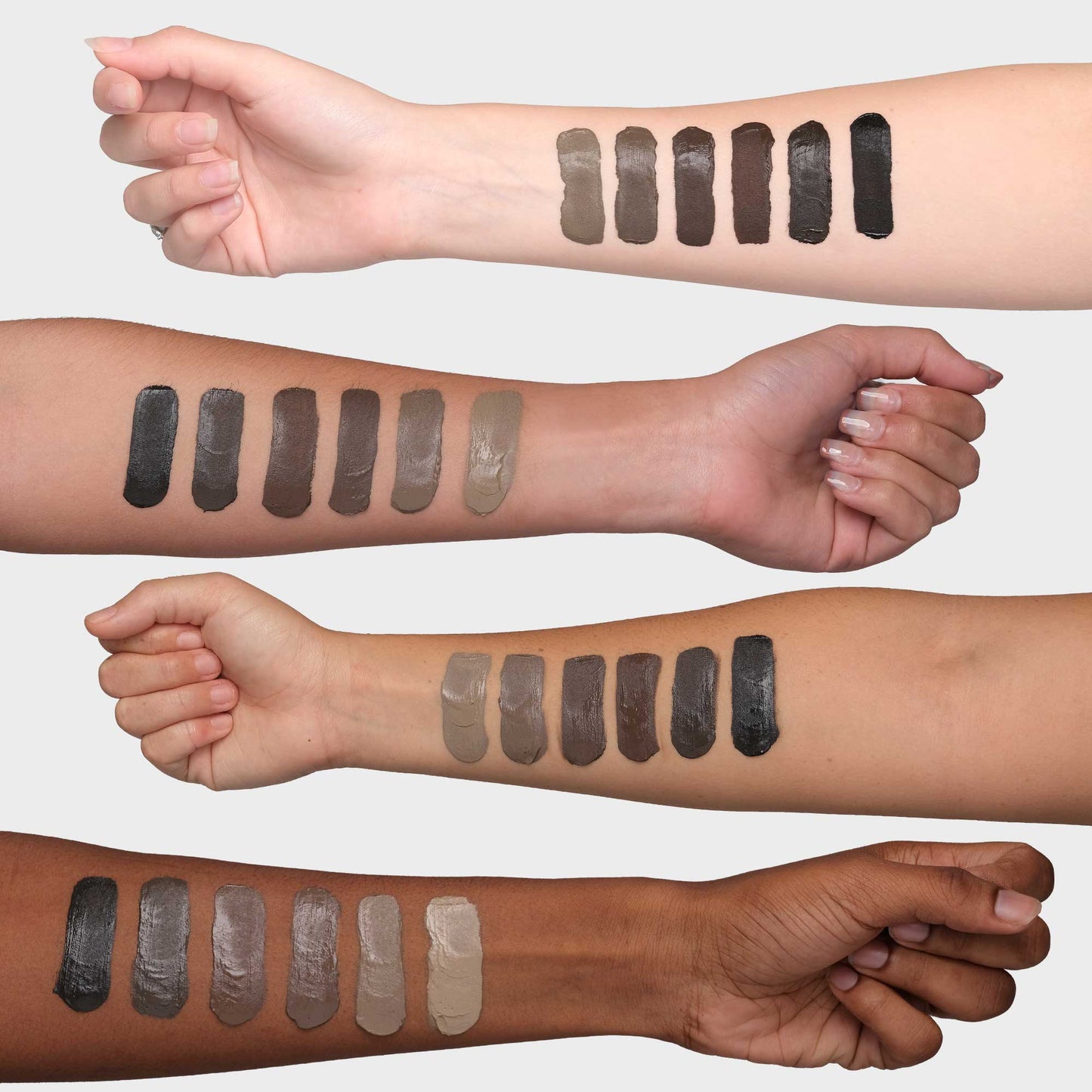 Brow Code Creamdes Brow Pomade All Shades Swatches