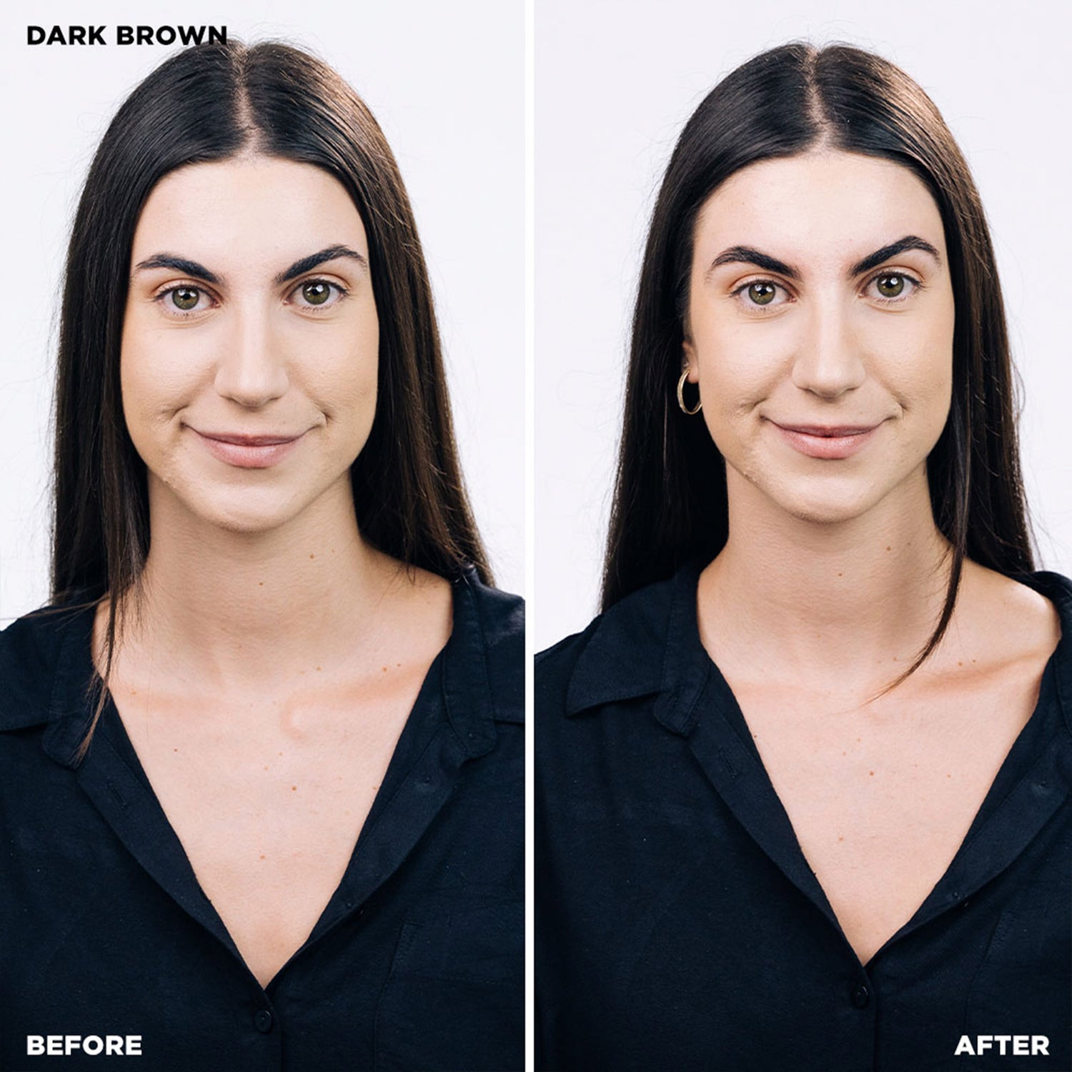 Brow Code Tint Kit - Before and after